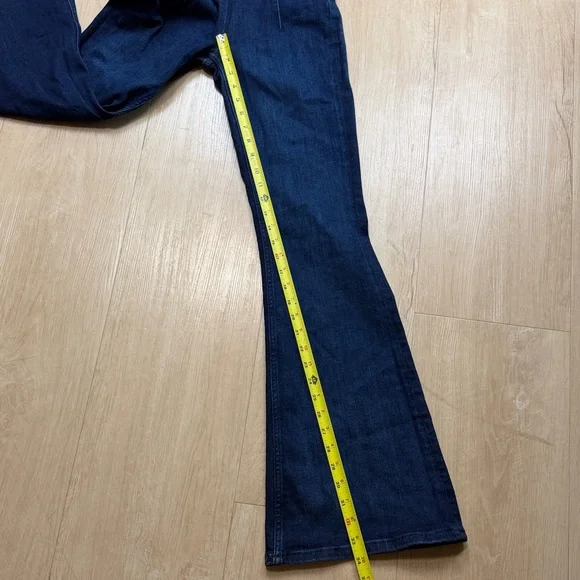 Free People Jayde Denim Flared Jumpsuit- Night Sky Dark Wash, SMALL - Picture 8 of 10